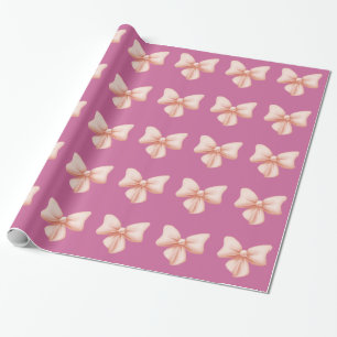 Pink Bows Wrapping Paper