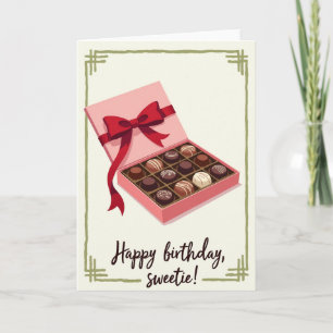 Pink Box Birthday Card