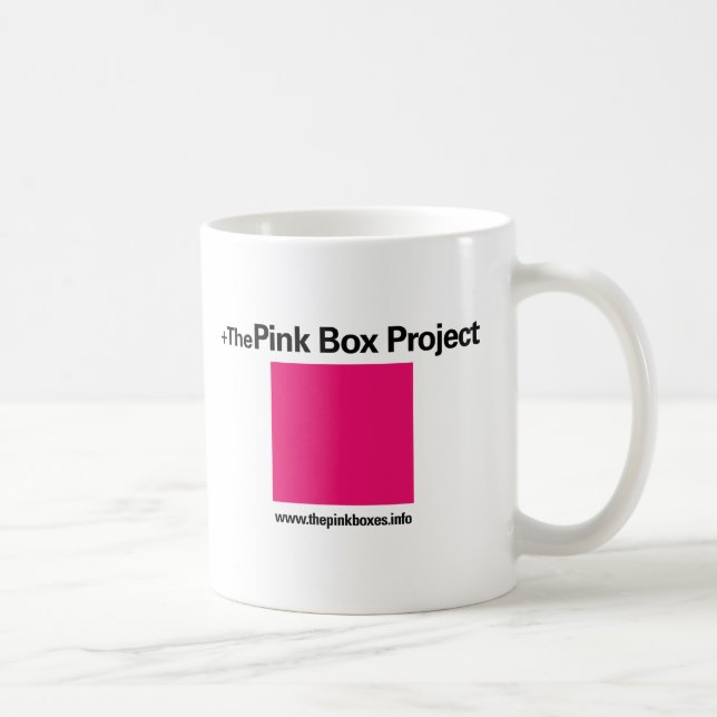 Pink Box Coffee Mug (Right)