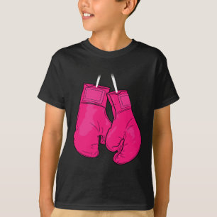 Pink Boxing Gloves Breast Cancer Awareness Cool Wa T-Shirt