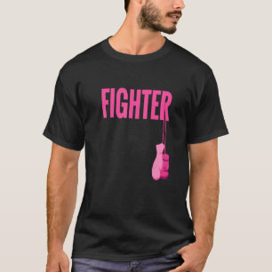 Pink Boxing Gloves Breast Cancer Awareness Fighter T-Shirt