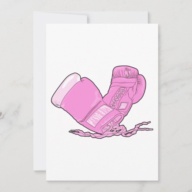 pink boxing gloves vector (Front)