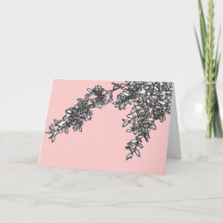 Pink Branches Card