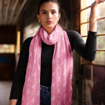 Pink Breast Cancer Awareness Pink Ribbon Pattern Scarf<br><div class="desc">Pink Breast Cancer Awareness Pink Ribbon Pattern Scarf</div>