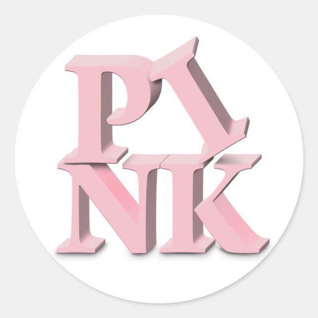 PINK Breast Cancer Awareness Sticker (Front)