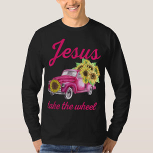 Pink Breast Cancer Awareness Truck Jesus Take The T-Shirt