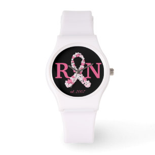 Pink Breast Cancer Registered Nurse Customisable Watch