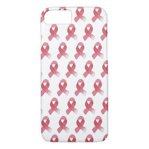 Pink Breast Cancer Ribbon Drawing BCA Month Case-Mate iPhone Case