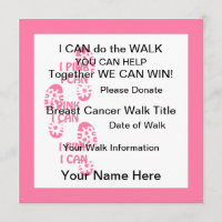 Pink Breast Cancer Walker I Pink I Can Invite