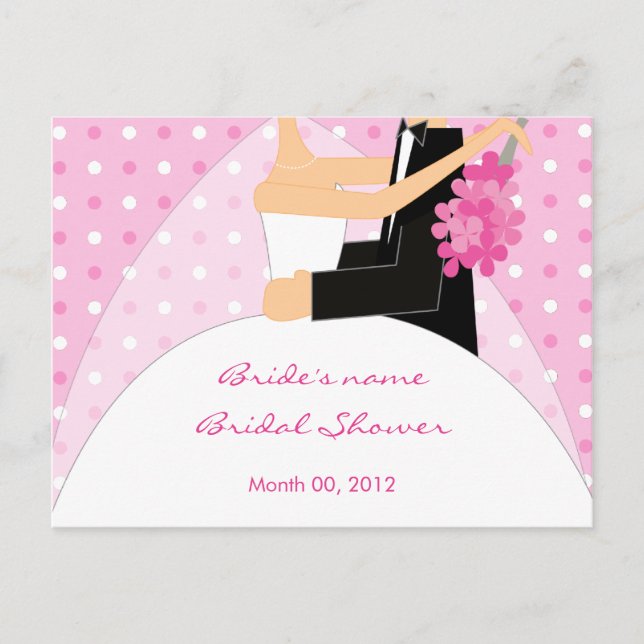Pink Bridal Shower Advice Cards (Front)