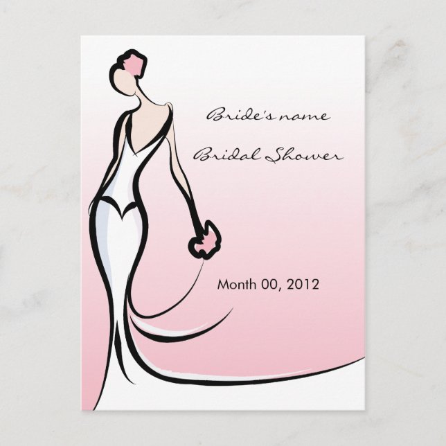 Pink Bridal Shower Advice Cards (Front)