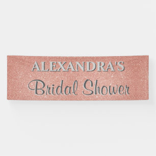 Pink Bridal Shower Announcement Party Banner