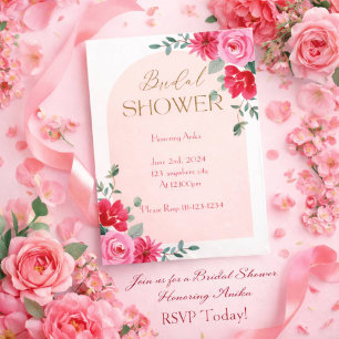 PINK BRIDAL SHOWER INVITATION