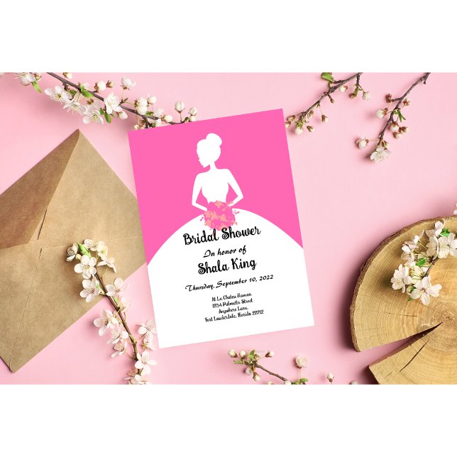 Pink Bridal Shower Invitation (Creator Uploaded)