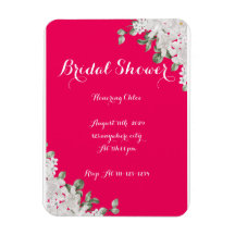 pink bridal shower invitation