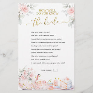Pink Bridal Tea How Well do You Know the Bride