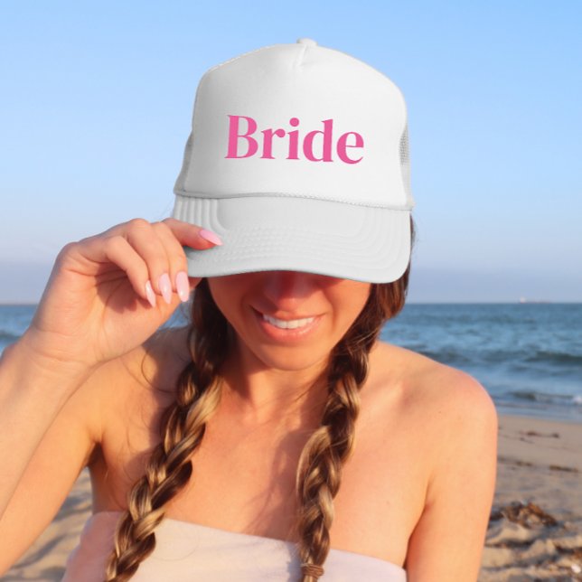 Pink Bride Bachelorette Trucker Hat (Creator Uploaded)