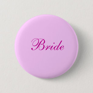 Pink Bride Button