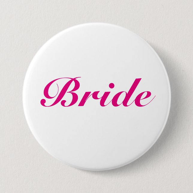Pink Bride Button (Front)