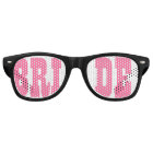 Pink BRIDE Swag Party Glasses