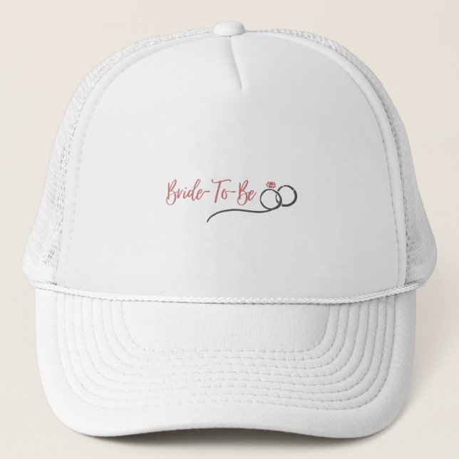 Pink Bride To Be | Bridesmaid Bachelorette Party Trucker Hat (Front)
