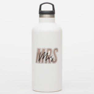 Pink Bride to Be Mrs Vinyl Cut Out Drink Bottle