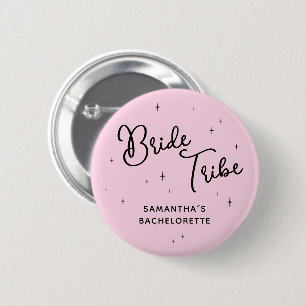Pink Bride Tribe Last Rodeo Bachelorette Party 6 Cm Round Badge