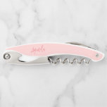 Pink Bridesmaid Gift Personalised Corkscrew<br><div class="desc">Pink Bridesmaid Gift Personalised Wine Corkscrew</div>