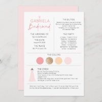 Pink Bridesmaid Proposal & Information