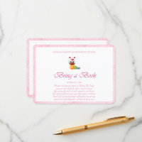 Pink Bring a Book Book Worm