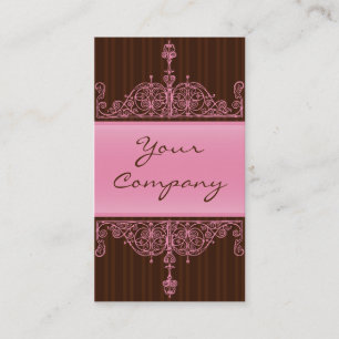 Pink & Brown Antique Frame Card