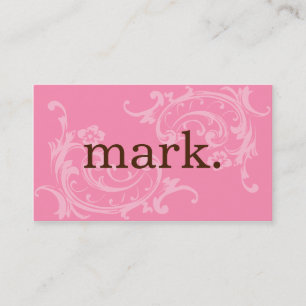 Pink & Brown Business Card