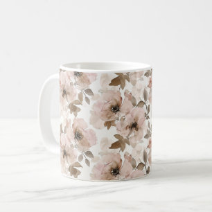 Pink Brown Cowgirl Southwestern Floral  Coffee Mug