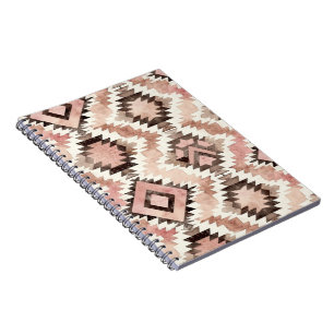 Pink Brown Cowgirl Southwestern Tribal Notebook