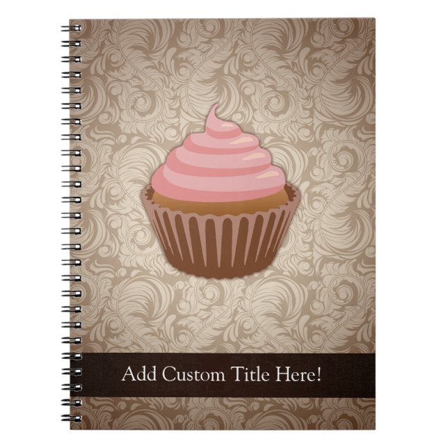 Pink/Brown Cupcake Notebook (Front)