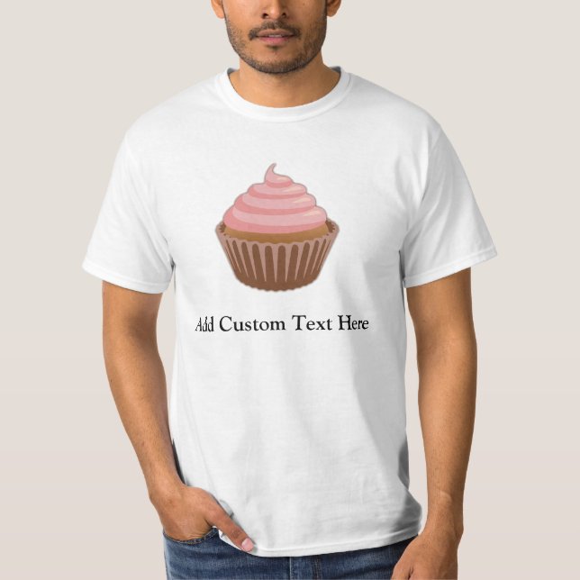 Pink/Brown Cupcake T-Shirt (Front)