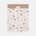 Pink Brown Jungle Animals Pattern Personalised