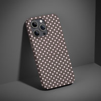 Pink & Brown Polka Dot Cute Trendy Aesthetic