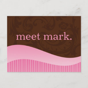 Pink & Brown Sales Postcard