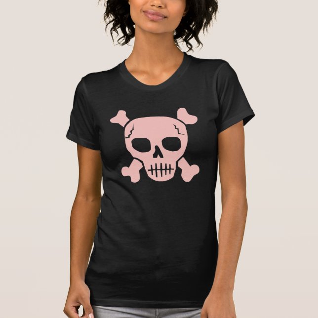 Pink & brown Skull T-shirt (Front)