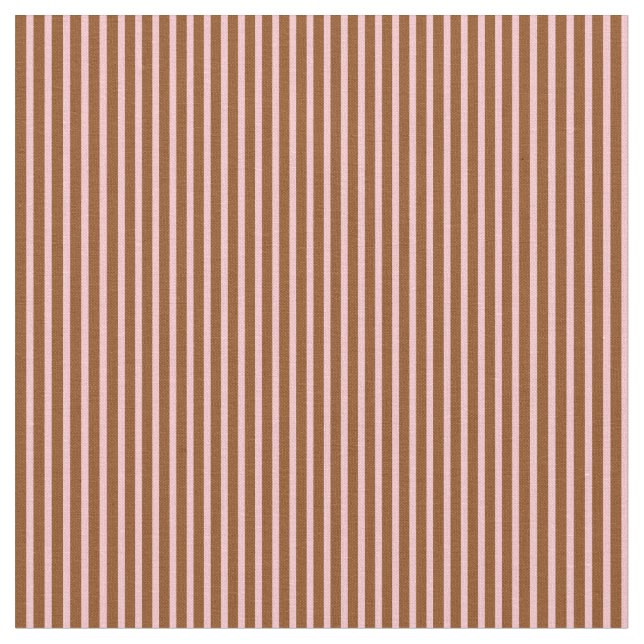 Pink & Brown Stripes/Lines Pattern Fabric (Close Up)