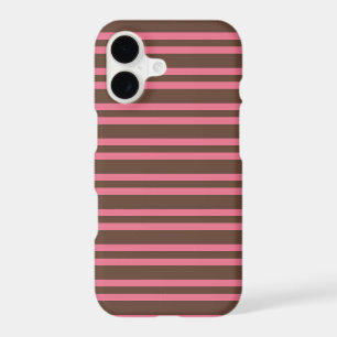 Pink Brown Stripes Seamless Pattern