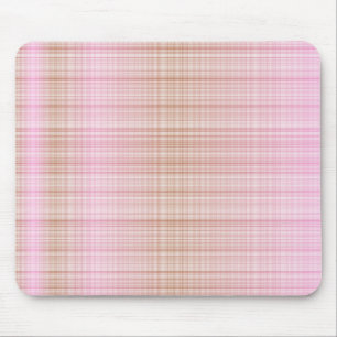 Pink&Brown Tartan Mouse Mat