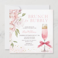 PINK Brunch and Bubbly Coquette Bridal Shower