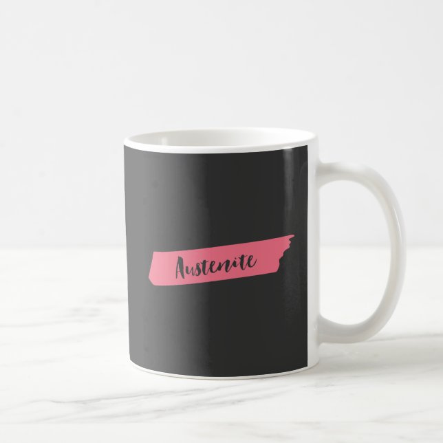 Pink Brush Austenite Coffee Mug (Right)