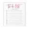 Pink | Brush Lettered Personalised To Do List
