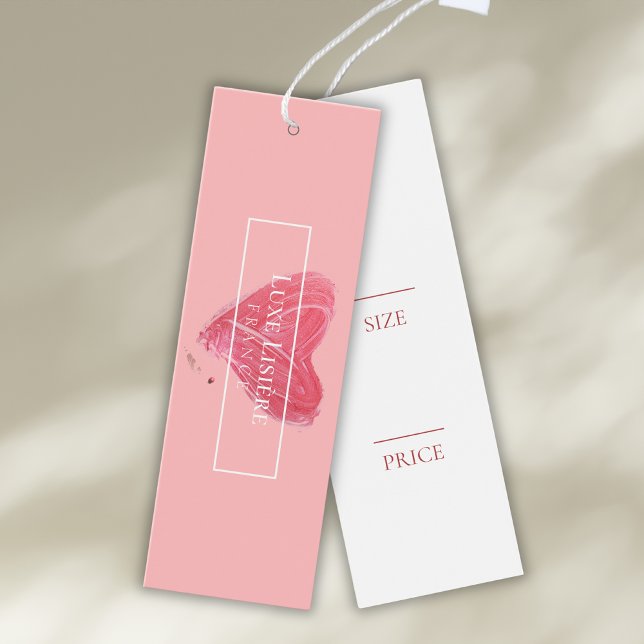 PINK Brush Stroke Hang Tags | Lipstick (Creator Uploaded)