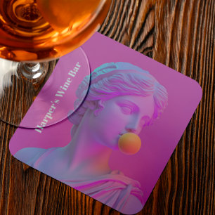 Pink Bubble Gun Pop Venus Coaster