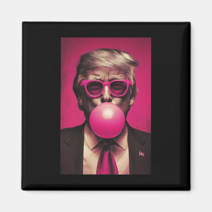 Pink Bubblegum Graphic Magnet