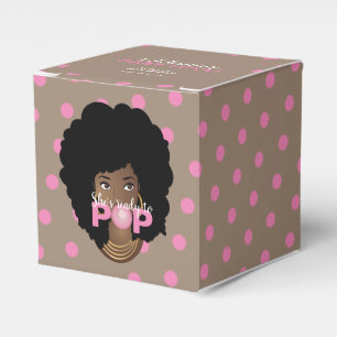 Pink Bubblegum, Polka Dot She's Ready to Pop Favour Box
